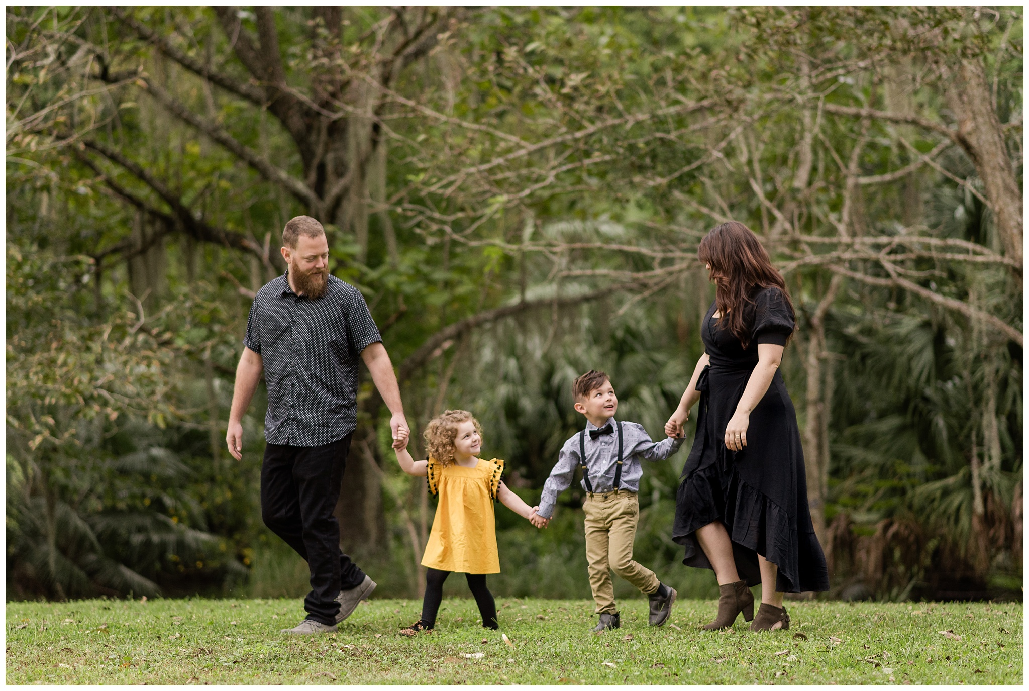 family walking in a line gainesville fl 